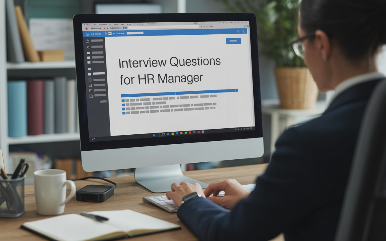 Writing interview questions for an HR Manager job opening