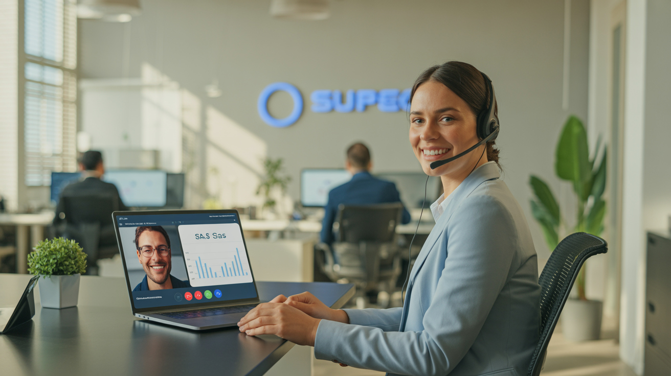 Customer Success Manager on a SaaS Call