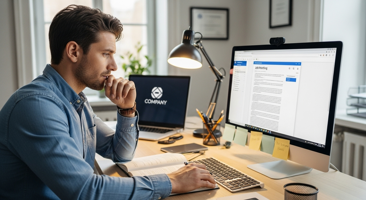 Manager writing a job posting